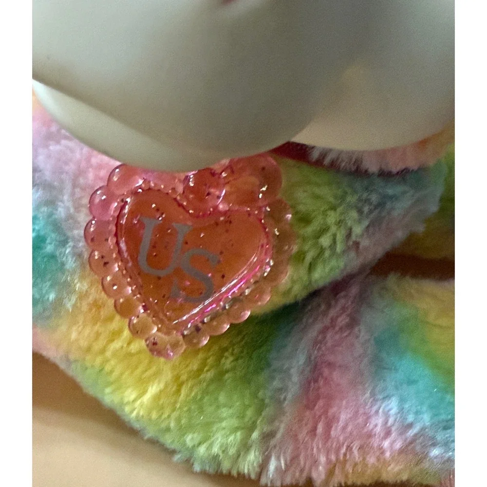 Just Play Rainbow Unicorn Surprise Plush‎ Mother and 1 Baby Tie Dye Pink Yellow - Picture 9 of 10